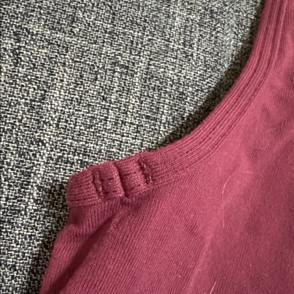 Lululemon High Neck Racerback Tank Burgundy Approx Size 4 - Picture 4 of 4